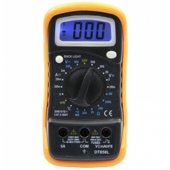 Мультиметр цифровой DT858L с подсветкой
