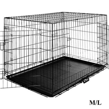 Клетка для собак переносна металическая складная AML M/L (76Х47Х53) Польша
