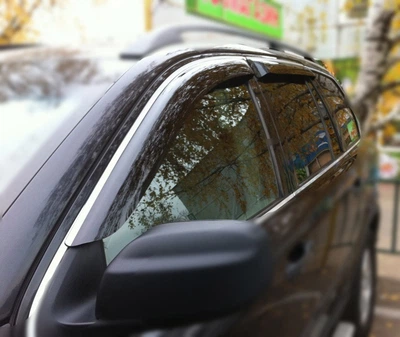 Дефлекторы окон Subaru Legacy 2009-2014 седан хром оригинальные Subaru