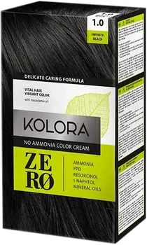 Краска для волос Aroma Kolora Zero 1.0 Глубокий черный 60 мл (5060481450942)