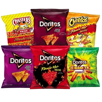 Микс острых чипсов Doritos Cheetos 6шт