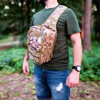 Универсальная тактическая нагрудная сумка рюкзак GARMATA TACTIC