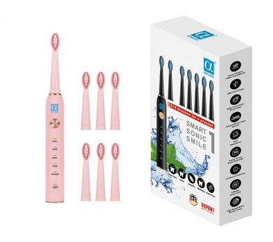 Електрична зубна щітка AHealth SMART SONIC SMILE 1 Pink
