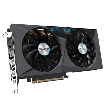 Відеокарта Gigabyte, GeForce RTX 3060, EAGLE OC (Limited Hash Rate), 12Gb GDDR6, 192-bit, 2xHDMI/2xD