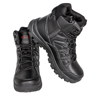 Ботинки Lesko GZ706 Black р.45 обувь мужская демисезонная на шнуровке