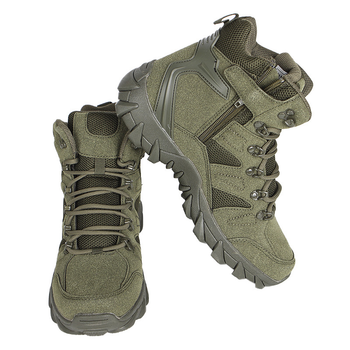 Ботинки тактические Lesko GZ702 Green р.43 мужская высокая армейская обувь для тренировок