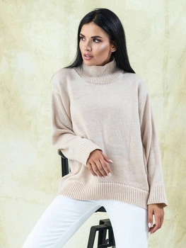 Женский свитер Massimo154 ТМ Larionoff 42-46 беж (002141)