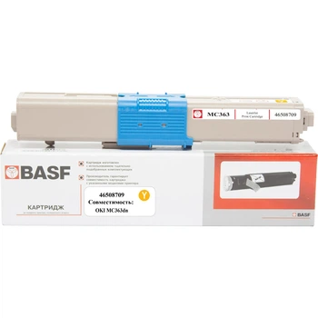Картридж для OKI C332 BASF 46&nbsp;508&nbsp;709 Yellow BASF-KT-46508709