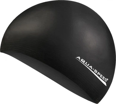 Шапка для плавання Aqua Speed ​​SOFT LATEX 5729 (122-07) чорний Уні OSFM (5908217657299)