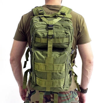 Тактичний військовий рюкзак MALATEC 30 літрів оливковий