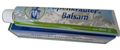 Охолоджуючий бальзам для тіла і суглобів Альпійські трави Apothekers-Cosmetic GmbH Original Alpenkrauter-Balsam 200 мл.