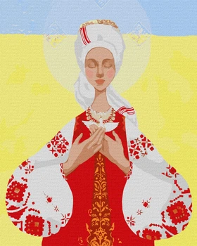 Malowanie po numerach Ideyka Matkę jest Ukraina 40x50 cm (4823104337065)