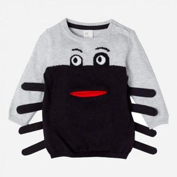 Джемпер тонкої в'язки для хлопчика H&M 0680608 080 см (9-12 months) сірий