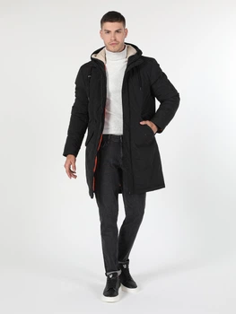 Куртка демісезонна з капюшоном чоловіча Colin's CL1055715-BLK S Чорна (CL1055715BLK_S)