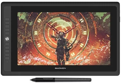Графічний дисплей 15,6" Gaomon PD156 PRO для малювання 8192 чутливість пера, 5080 LPI