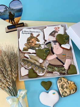 Імбирний пряник Sweets&joys Набір середній Україна №3 20х20см
