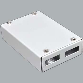 Міні-бокс для ВО адаптерів, (120х80х28мм) 2 SC Duplex- 2 LC Quad CMS
