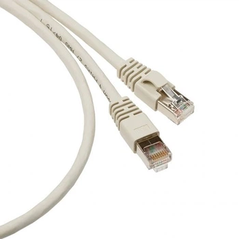 Патч-корд кат. 5e, RJ45-RJ45, сірий, 2 м, F-UTP, LSZH