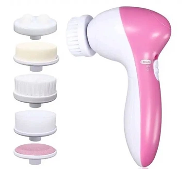 Массажер для лица 5 IN 1 BEAUTY CARE MASSAGER AE-8782 Имеет 5 насадок