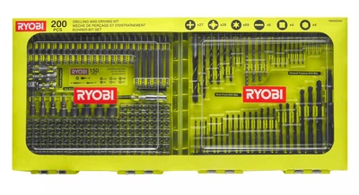 Набор бит и сверл Ryobi RAKDD200 200 шт в кейсе (5132004668)