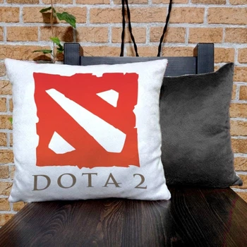 Подушка плюшевая с принтом DOTA 2