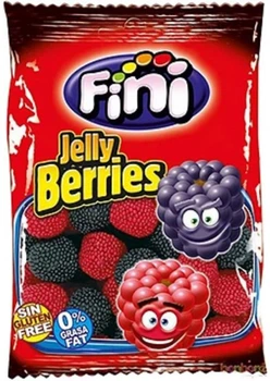Цукерки жувальні Fini Jelly berries червоні і чорні ягоди 90 г
