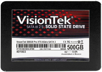 VisionTek DLX SATA 2.5 500GB