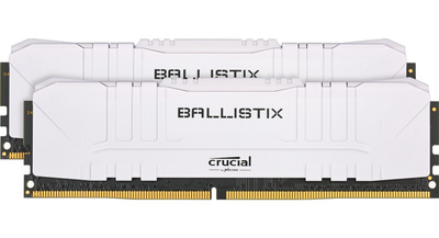 Crucial 16 GB (2x8GB) DDR4 3600 MHz Ballistix White (BL2K8G36C16U4W)