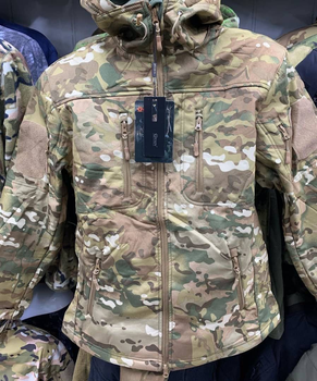 Тактична куртка на флісі SOFT SHEL мультикам M