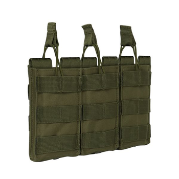 Підсумок магазинний Rothco MOLLE Open Top Triple Mag Pouch оливковий 2000000086293