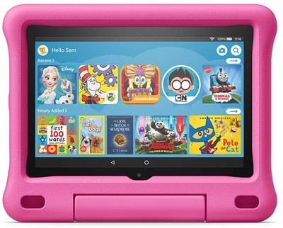 Amazon Kindle Fire HD 8 32Gb (10th Gen) Black with Pink Kid-Proof Case