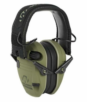 Наушники активные для военных Walkers Razor Patriot Series Slim Electronic Muffs Olive Drab Green