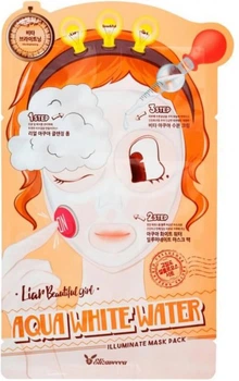 Трехступенчатая осветляющая и увлажняющая Маска Elizavecca Aqua White Water Illuminate Mask 25 мл (8809317960470)