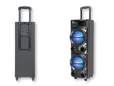 Автономна акустична система XPRO BK-D2800 колонка валіза 100Вт USB, SD, FM радіо, Bluetooth чорна (lp-85777)