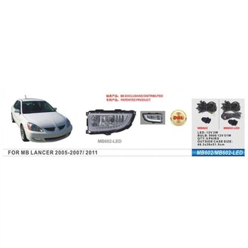 Фари дод. модель Mitsubishi Lancer 2005-07 MB-602-LED HB4(9006)-12V51W+Led-3W 2в1 ел.проводка
