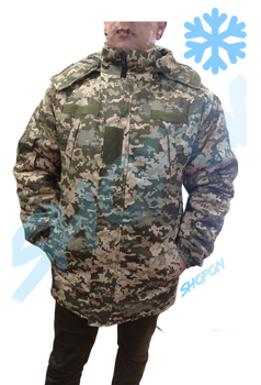Куртка бушлат зимовий військовий, бушлат зимовий куртка військова піксель ЗСУ, розмір 58, Bounce OS-JI-0058