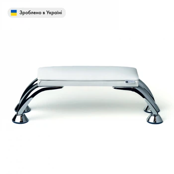 Підставка для рук манікюрна (Підлокітник) ECO STAND MINI на металевих ніжках, біла