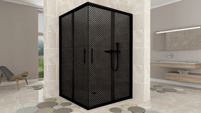 Душова кабіна Aquanil INDIANA 80x80x190 см Тонована Перфорація Dark