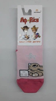 Шкарпетки дитячі Африка М19В310КС 14(р) 14-16см св.рожевий заєць
