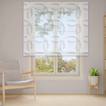 Римские шторы DECOLIV Фотопечать 1-35 Тюль 40*170 см