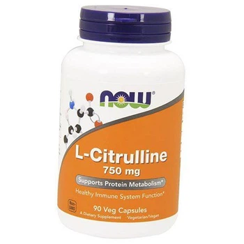 Цитрулін Підтримує метаболізм білків L-Citrulline 750 Now Foods 90вегкапс (27128005)