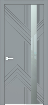 Міжкімнатні двері EHT/3./Ral7036 (800×2000 мм)