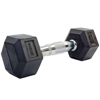 Гантель шестигранний гексагональний Zelart TA-5159 10 кг Чорний (56363095)