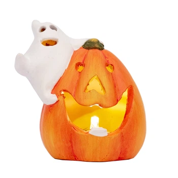 Статуэтка Yes! Fun Хэллоуин Pumpkin and ghost 8 см LED (974190)