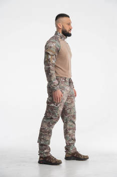 Тактическая Осеняя военная форма комплект костюм, ( Убакс + Штаны ), Камуфляж " Мультикам " , Размер: S