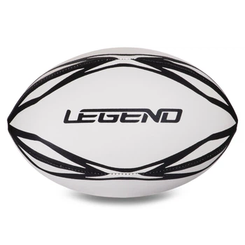 Мяч для регби юниорский LEGEND R-3298 размер 4 белый-черный