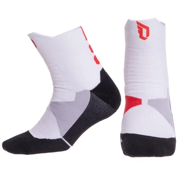 Носки спортивные баскетбольные ALL STAR DML7501 (DML7501_Белый-черный-красный)