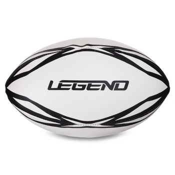 Мяч для регби LEGEND R-3297 размер 5 белый-черный