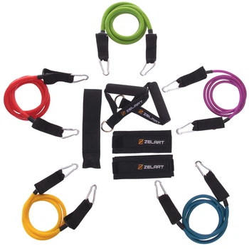 Эспандер многофункциональный для фитнеса 5 жгутов Zelart Resistance Band 2625