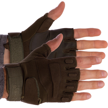 Тактические перчатки военные BLACKHAWK Для рыбалки для охоты Полиэстер Флис Оливковый (BC-4380) XL